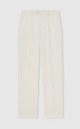 Garnet Straight-Leg Trousers in Off White